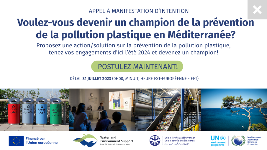 RE-8-REG-P : Activité régionale sur les “Champions” de la prévention de la pollution plastique dans la Méditerranée