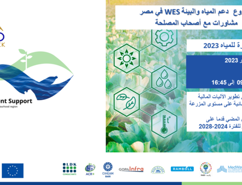 يشارك مشروع WES الأوروبي في مصر في أسبوع القاهرة للمياه 2023 من خلال تنظيم حدث جانبي يوم 01/11/2023 يتم